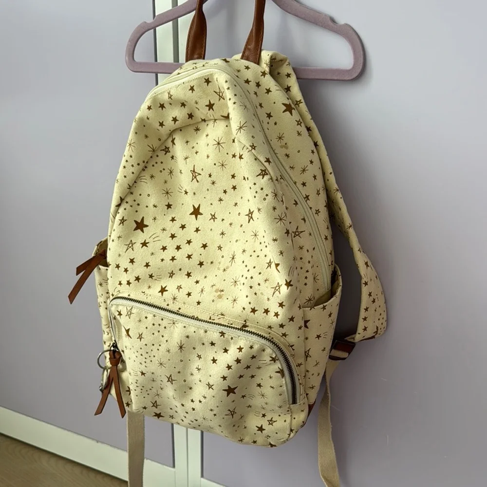 Rylee + Cru Starry Cream Backpack